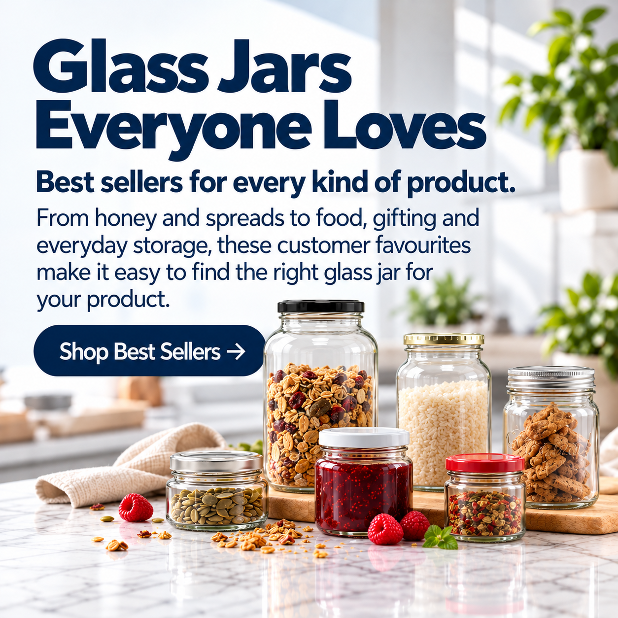 Glass Jars Everyone Loves Large